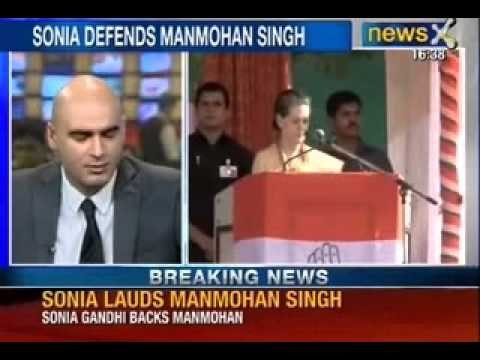 NewsX: Sonia Gandhi backs Manmohan Singh, says Congress stands by him