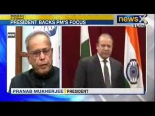 News X: Pranab Mukherjee endorses PM's dialogue with Pakistan