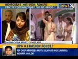 News X : PDP Chief Mehbooba Mufti - Delhi has made Jammu and Kashmir their colony