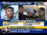NewsX : UPA in a huge dilemma over controversial ordinance on convicted netas