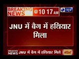 Delhi: 7 bullets and pistol recovered from bag in JNU