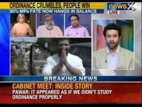 NewsX: Cabinet Meeting ends, Ordinance to save Convicted Politicians withdrawn
