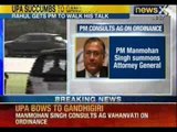 News X: Attorney General Vahanvati meets PM to discuss ordinance on Convicted Netas
