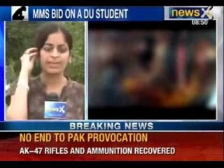 India Shamed : Final year DU student alleges MMS bid