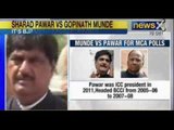 NewsX : Sharad Pawar and Gopinath Munde file nomination for MCA president polls