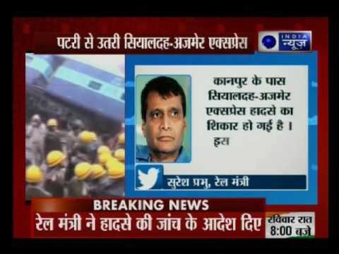 Kanpur Train Accident: Two killed, 44 injured in Sealdah-Ajmer Express derailment