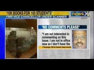 NewsX : Books scam- Madras University buys 10,000 books for 100 students