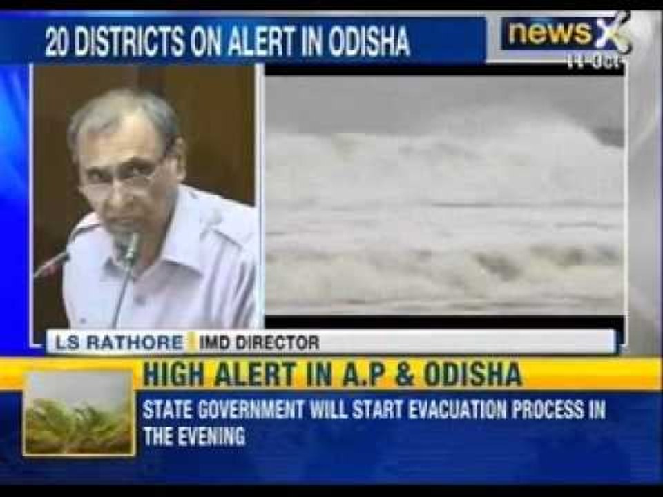 NewsX: Cyclone Phailin, half the size of India, set to hit Odisha, Andhra Pradesh coasts