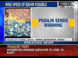 NewsX: Cyclone Phailin to make landfall soon, Army forces deployed