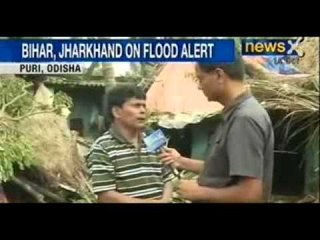 NewsX : Alert sounded in Bihar and Jharkhand due to flood threat post Cyclone Phailin