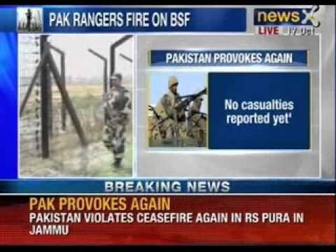 Pakistan violates ceasefire again in RS Pura sector in Jammu- NewsX