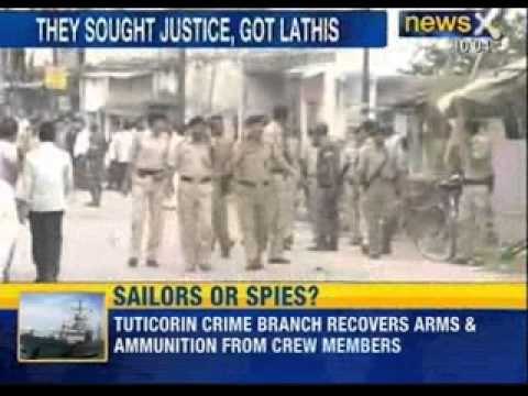 Murder of ex-RAF - Ranchi police in a bid to disperse protesters started lathicharge