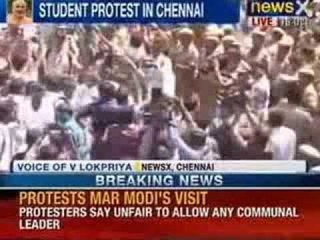 Narendra Modi land in Chennai amidst protest by students- NewsX