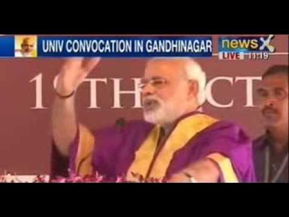 Help turn Gandhinagar into a solar city, says Modi to university students today : NewsX