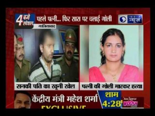 Ghaziabad: Husband shoots his wife and mother in law