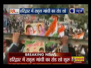 Uttarakhand polls: Rahul Gandhi hold roadshow in Haridwar