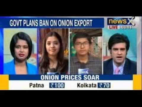 Common man hit by rising Onion prices, touch record high of Rs. 100/kg - NewsX