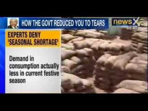 Food Minister Sharad Pawar helpless, as Onion prices scale to Rs. 100 per Kg - NewsX