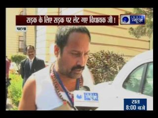 MLA's Gandhigiri: Reaches Assembly with bruised knees in shorts