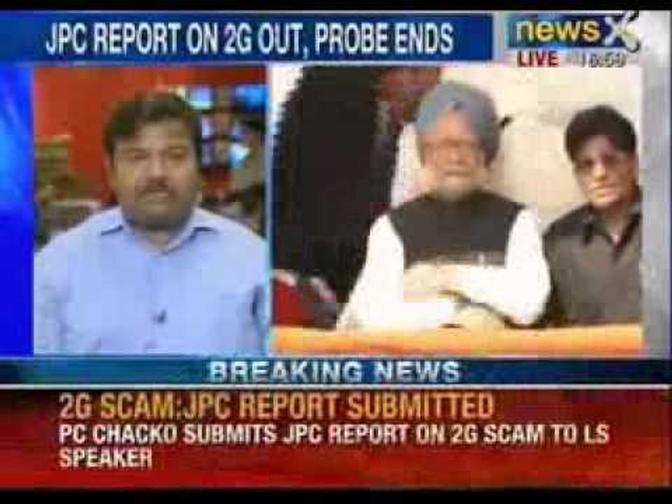 Chacko: JPC report on 2G scam submitted to Lok...