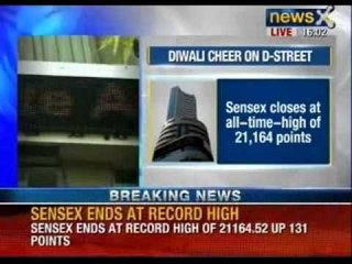 Sensex hits another record closing high - News X