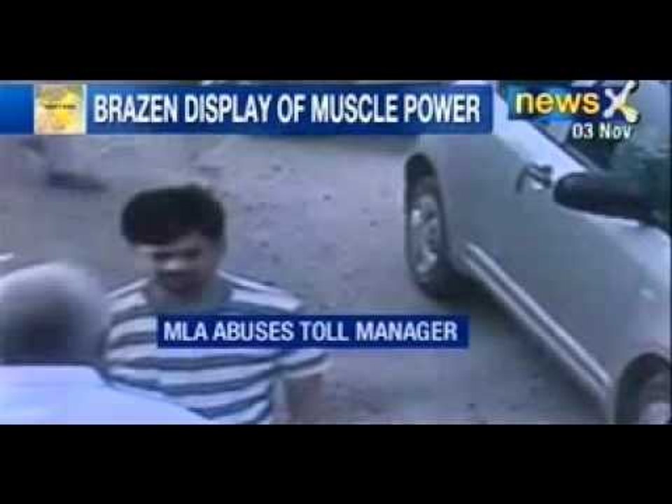 Abuse of power caught on tape, INLD leader assaults toll plaza manager - NewsX