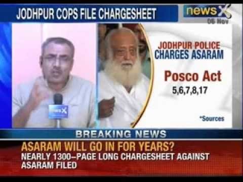 Rajasthan police files 1300 page chargesheet filed against Asaram - News X