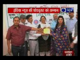 India News producer Amita Nandal awarded with Best producer award, Gurgaon