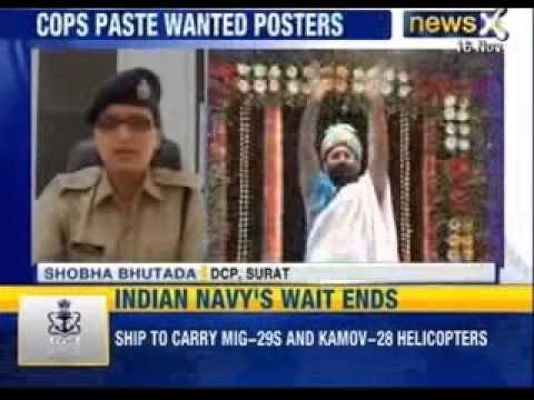 Surat Police puts up posters of absconder Narayan Sai - News X