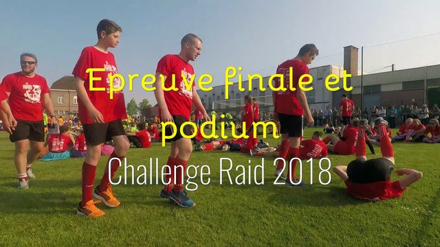 epreuve finale et podium Challenge raid 2018