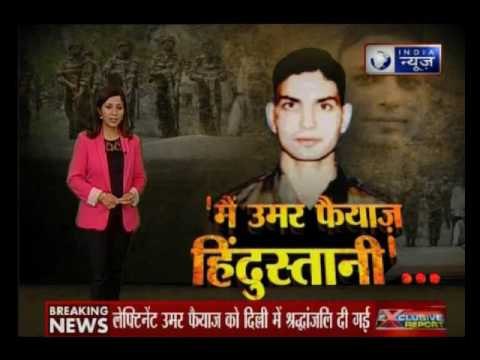 Army officers join candle light march to pay tribute to Ummer Fayaz at India Gate in Delhi