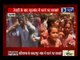 Gurgaon students on protest in front of the school demanding upgradation of their school