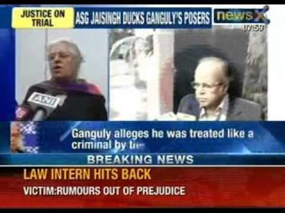 AK Ganguly questions why he was not shown intern's statement - NewsX