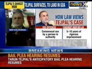 Tarun Tejpal case: Tarun Tejapl's anticipatory bail plea hearing at 2:30 PM - NewsX