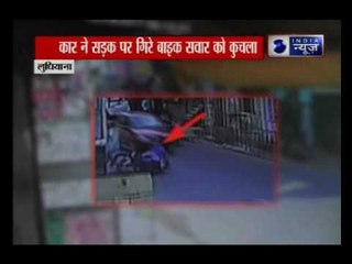 Double road accident in Ludhiana, Punjab