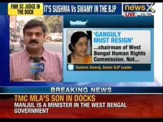 Justice Ganguly should resign as chief of WBHRC, says  Sushma - NewsX