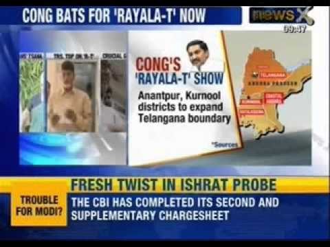 Telangana to be Rayalatelangana in a political move cleared by Prime Minister, Sonia Gandhi