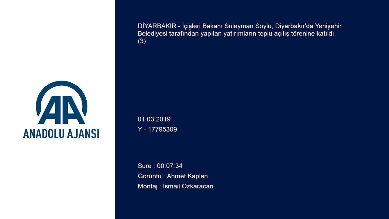 Soylu: ''Onların ipi ABD'nin Avrupa'nın elinde bizim ipimiz sizin elinizde'' - DİYARBAKIR