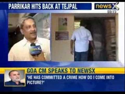 Exclusive Interview with Goa Chief Minister Manohar Parrikar on Tarun Tejpal case - NewsX