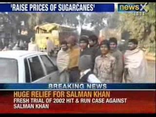 Sugarcane Row : Sugarcane Farmers Block National Highway 58 - NewsX