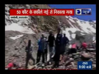 Rescue operation of mountaineer at 5500 feet in Chamoli, Uttarakhand