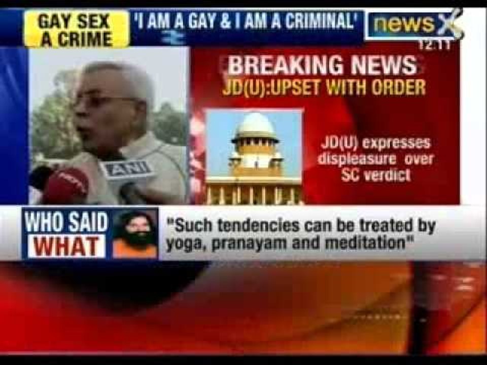 "Homosexuality happens in our society", says JD (U) leader Shivanand Tiwari - NewsX