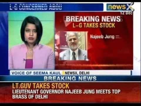 Delhi Lt. Governor Najeeb Jung calls an emergency meeting over law and order- NewsX