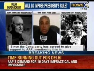 Breaking News: Time running out for delhi- AAP's demand for 10 days impractical