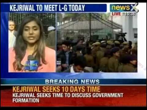 NewsX: Arvind Kejriwal seeks 10 day time to decide on government formation in Delhi