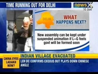 News X : Governor Najeeb Jung to send report to President . President's rule inevitable in Delhi?