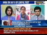 Anna Hazare fast: Anna advised by doctors not to fast beyond 24 more hours