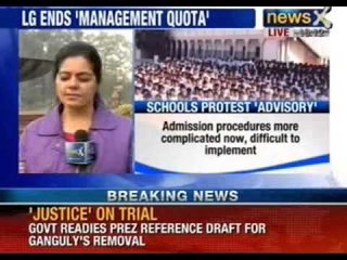News X: Lieutenant Governor issues Delhi Nursery admission guidelines. No management quota.