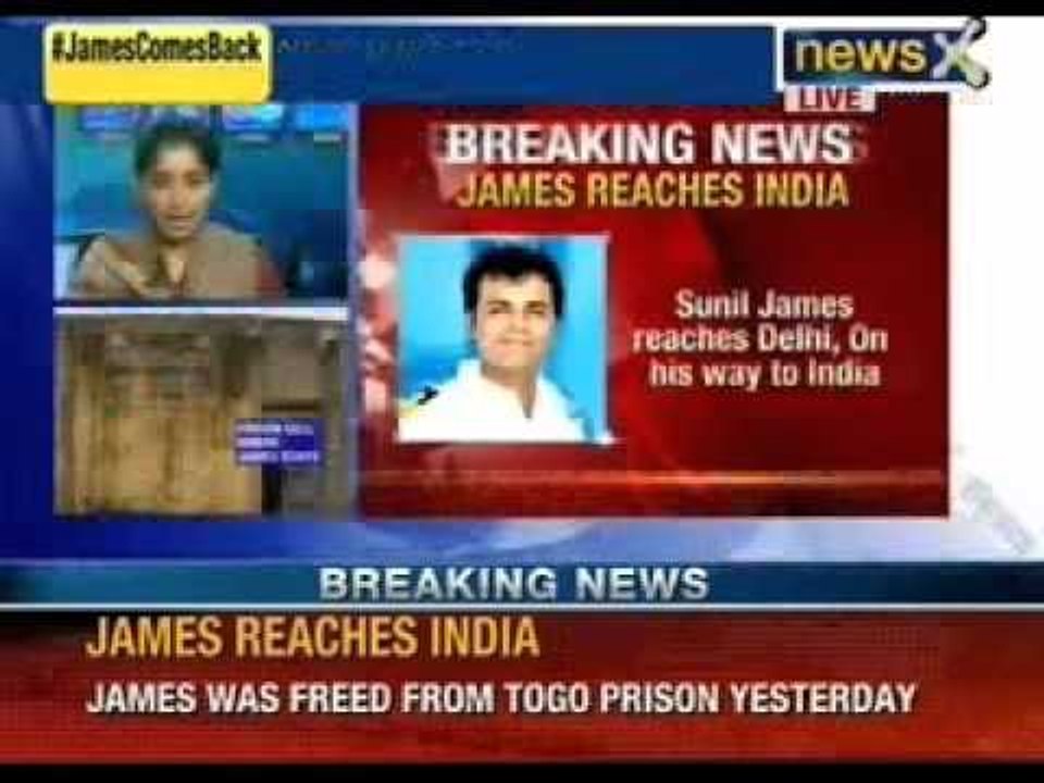 Breaking News: James reaches India. Sunil James reaches delhi, on his way to India