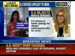 NewsX: U.S-Devyani Khobragade case- US Department won't withdraw charges against indian Diplomat